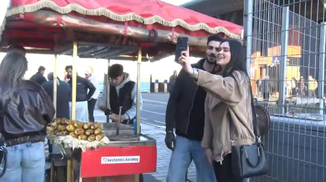 Alper Temel kestane satarken