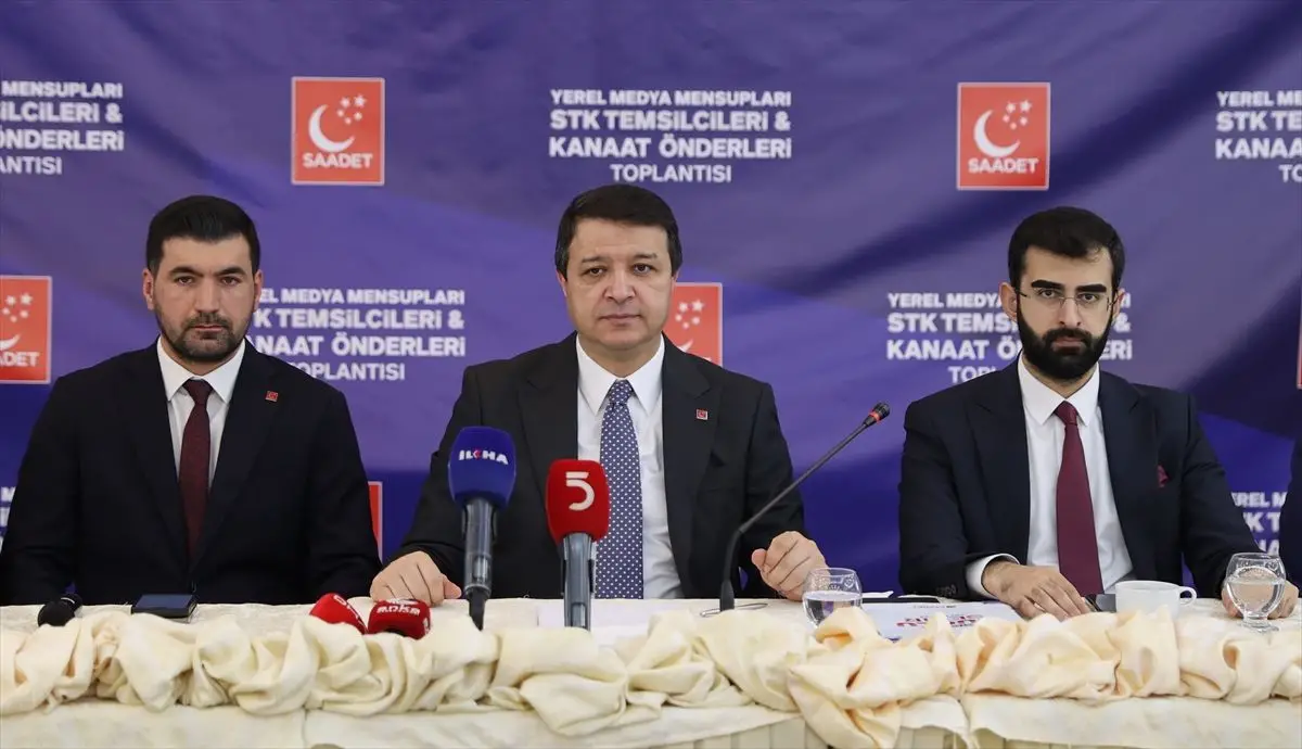 Saadet Partisi'nden Mardin'de Medya ve STK Temsilcileriyle Görüşme