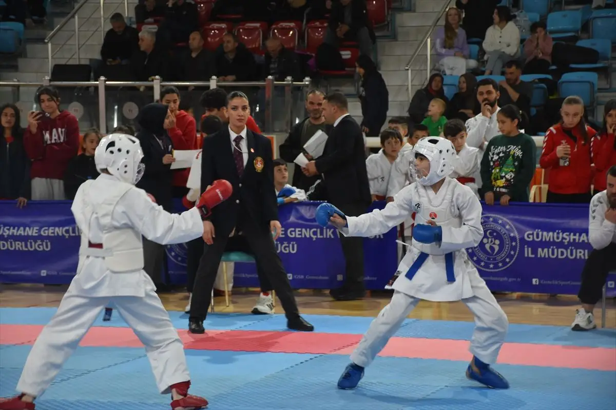 Gümüşhane Karate Yıldızlar Müsabakaları katılımcıları