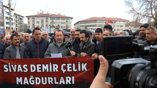 Sivas Demir Çelik İşçileri Üretime Dönüş ve Hak İadesi Talebinde