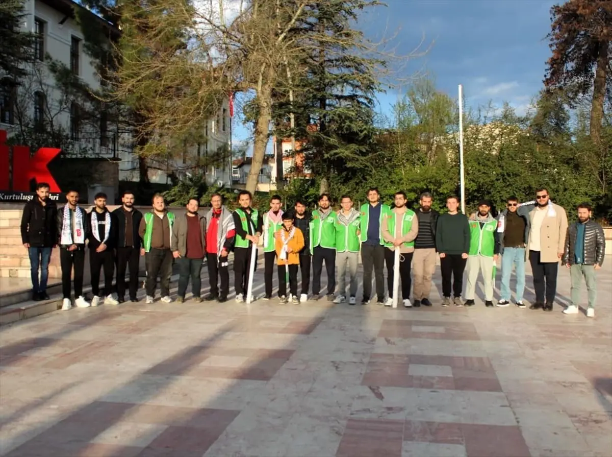 Bilecik’te Filistin’e Destek Yürüyüsü Binlerce Katılımcıyı Buluştu