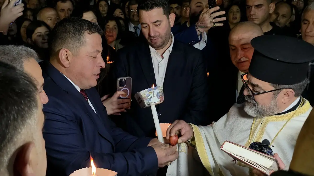 Samandağ'da Azize Tekla Kilisesi'nde Paskalya Coşkusu