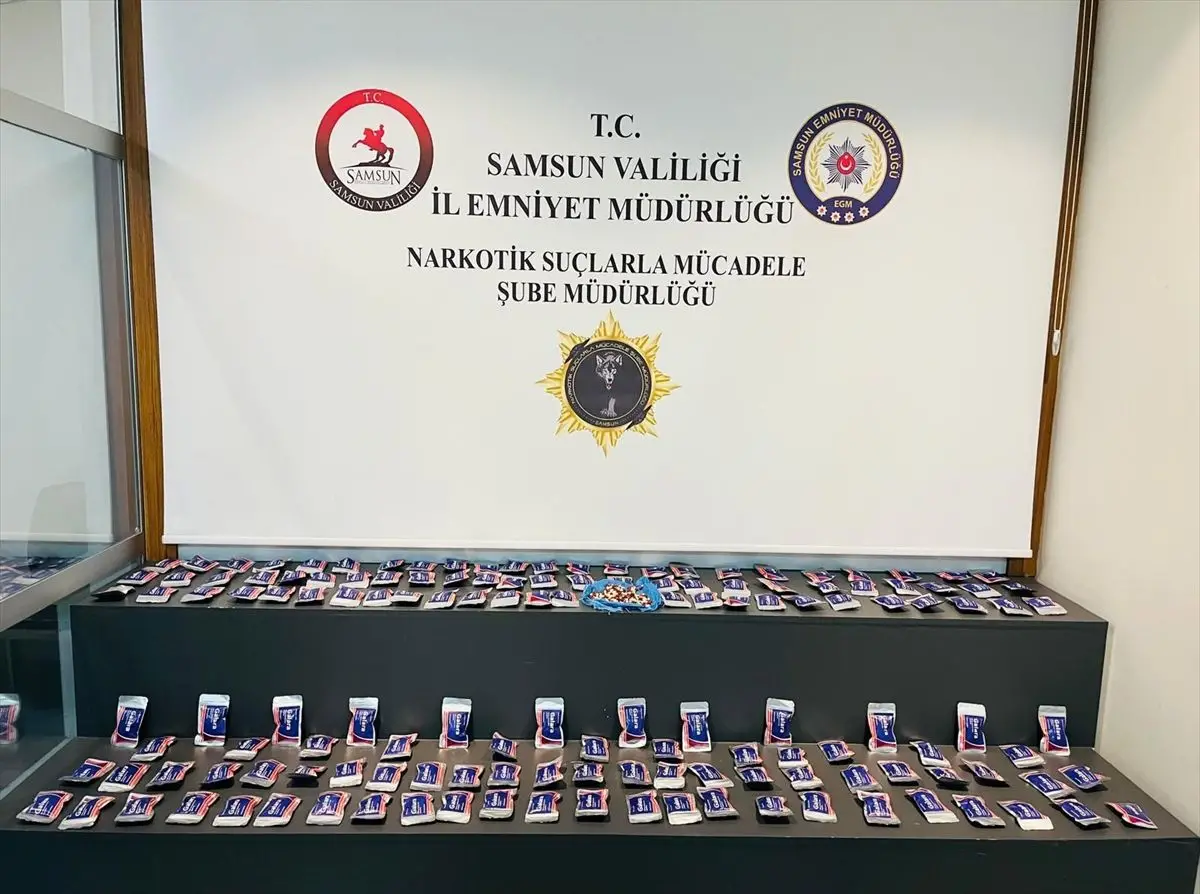 Samsun’da Büyük Sentetik Uyuşturucu Operasyonu: 6.663 Hap Ele Geçirildi