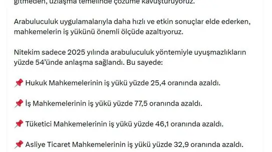 Mahkeme iş yükü azaldı