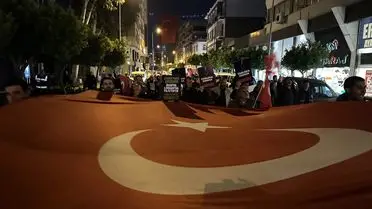 İskenderun’da Filistin’e Destek Yürüyüşü Binlerce Katılımcıyı Buluştu