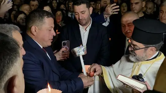 Samandağ'da Azize Tekla Kilisesi'nde Paskalya Coşkusu