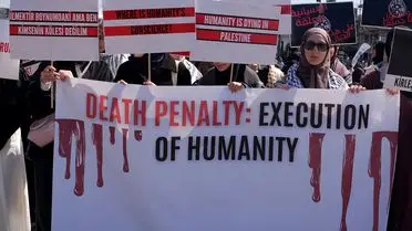 Beşiktaş’ta Öğrenciler, Filistin İçin İdam Yasasına Karşı Sokaklara Döktü