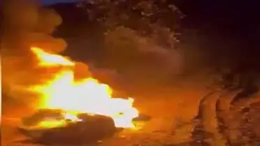 Pamukova’da don tehlikesine karşı ateş yakma uygulaması