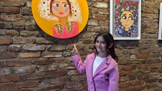 9 Yaşındaki Sanatçının 31 Eserlik İlk Kişisel Sergisi Eskişehir'de Açıldı