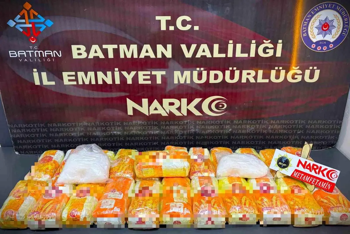 Batman’da 24,6 Kilogram Metamfetamin Operasyonu: Tek Şüpheli Gözaltında
