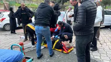 Samsun’da Genç Sürücünün Kontrol Kaybı Sonucu Yaşlı Adam Yaralandı