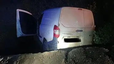 Kazanın şarampole yakınındaki görüntüsü