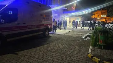 Olay yerinde polis ekipleri