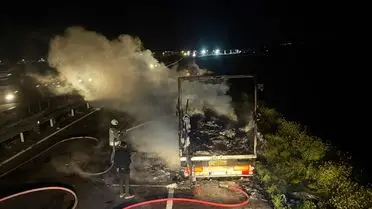 Mardin Artuklu’da Tır Yangını Kontrol Altına Alındı