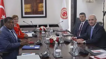 TBMM Başkanı Kurtulmuş PAB Genel Kurul hazırlık görüşmesi