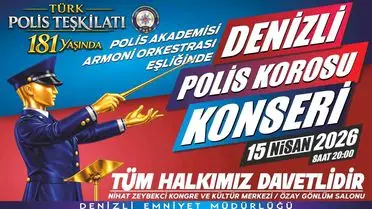 Denizli’de Polis Korosu, 181. Yıl Şerefine Açık Hava Konserine Çekti