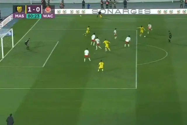 Gol anının yakın plan görüntüsü