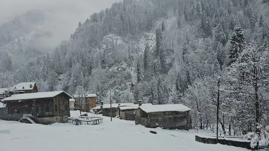 Ayder Yaylası'nda Bembeyaz Kar Şöleni: 20 cm Kalınlığında Kar Turistleri Bekliyor