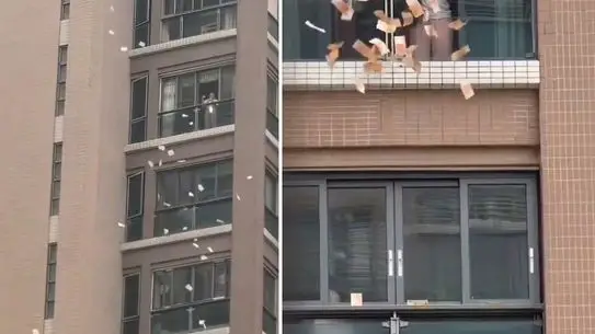 Şantou’da Balonla Gelen Milyonluk Para Yağmuru: Kadın Balkonundan Para Savurdu