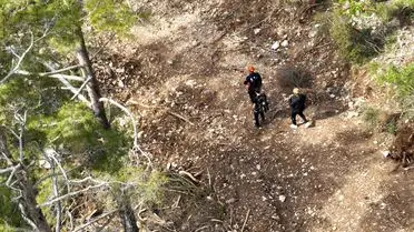 AFAD’ın Drone Desteğiyle Dağda Kayıp Yürüyüşçü Bulundu