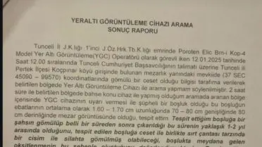Tunceli'de Şüpheli Boşluk Tespit Edildi: Kayıp Gülistan Doku Ailesi İçin Arama Başlatıldı