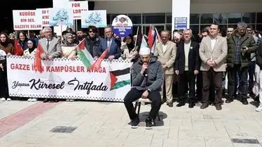 Sinop Üniversitesi'nde İsrail Politikalarına Yönelik Öğrenci Protestosu
