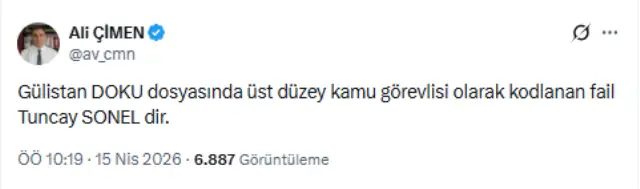 Doku ailesinin avukatı Ali Çimen