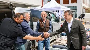 Bilecik Valisi Faik Oktay Sözer Gölpazarı Semt Pazarında Esnafla Buluştu