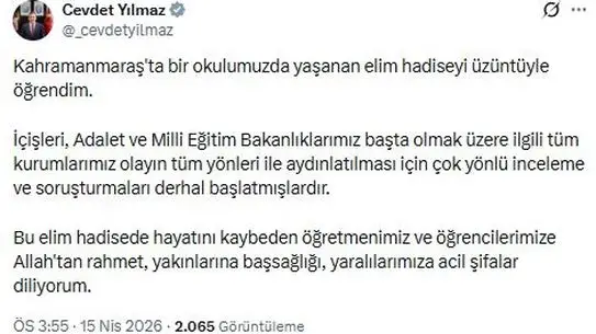 Kahramanmaraş'ta Okul Saldırısı Üzerine Derinlemesine Soruşturma Başlatıldı