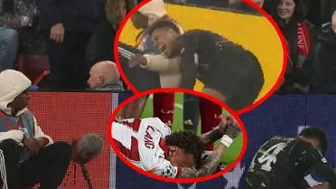 Anfield'da bir başka talihsiz kaza: PSG'li Desire Doué sahneden çekildi