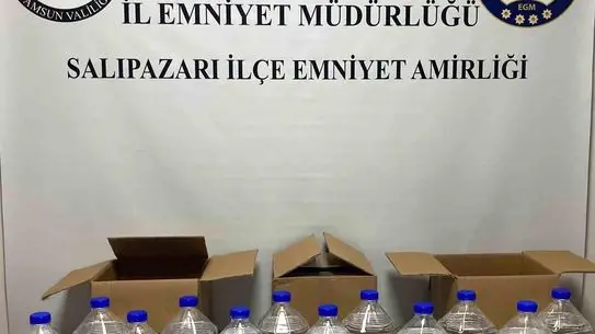 Samsun Salıpazarı’nda 60 Litre Kaçak Etil Alkol Ele Geçirildi