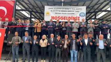 Edirne’nin Havsa İlçesinde Modern Canlı Hayvan Pazarı Açıldı