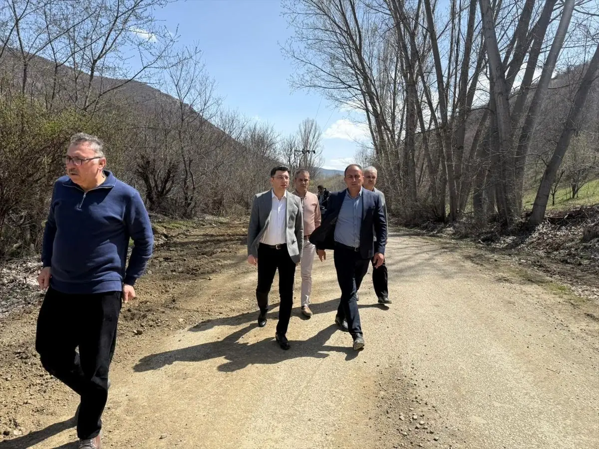 Kaymakam Emre Çömen, Köylerde Asfalt ve Sulama Projelerini Denetledi