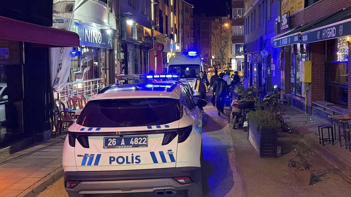 Tepebaşı'nda kavga sonrası olay yeri