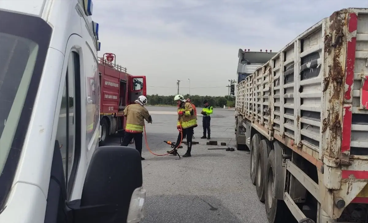Hatay Erzin’de tır tamiri sırasında meydana gelen kaza