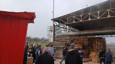 Yangın sonrası fabrikadan çekilmiş detaylı fotoğraf