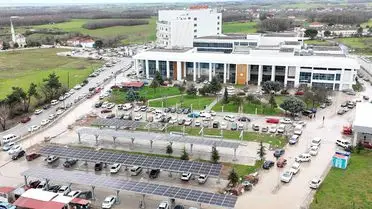 Bafra Devlet Hastanesi Güneş Enerjisi Santraliyle Günlük Elektrik İhtiyacının %40'ını Karşılıyor