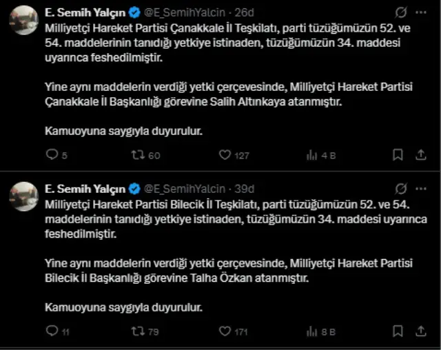 Talya Özkan ve Salih Altınkaya yeni il başkanları