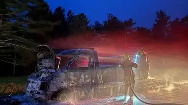 Balıkesir Havran’da Çekici ve Otomobilde Kısa Sürede Söndürülen Yangın