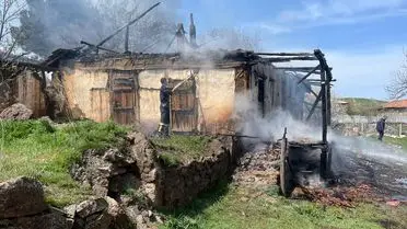 Boğazkale’de Çıkan Şiddetli Yangın Evleri Yok Etti