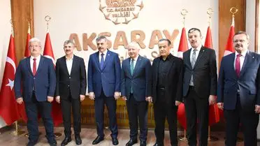 İçişleri Bakanı Mustafa Çiftçi, Aksaray’da Valilik ve Parti Temsilcileriyle Görüşmeler Gerçekleştirdi