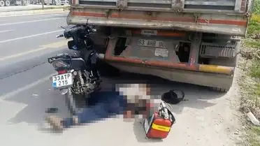 Tarsus'ta 80 Yaşındaki Motosiklet Sürücüsü Trajik Kazada Hayatını Kaybetti