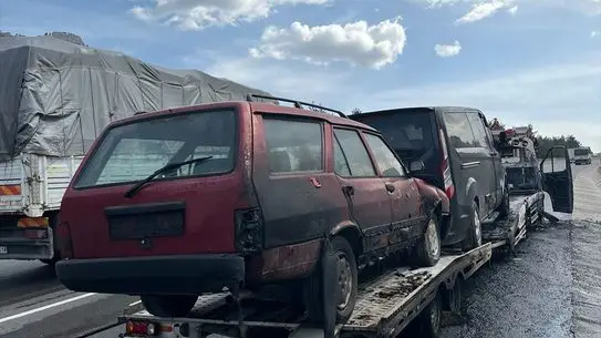 Adana-Pozantı Otoyolu'nda Çekici Yangını ve Araç Hasarları