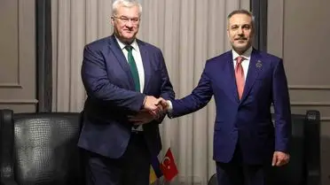 Dışişleri Bakanı Fidan, Antalya Diplomasi Forumu'nda Ukrayna Dışişleri Bakanı Sibiha ile Görüştü