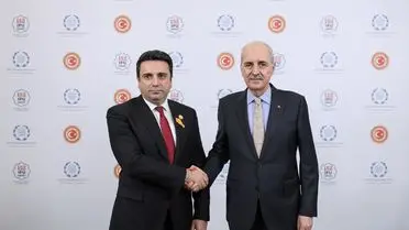 TBMM Başkanı Kurtulmuş, Ermenistan Meclis Başkanı Simonyan ile PAB 152 Genel Kurulunu Görüştü