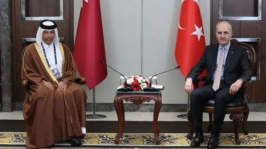 TBMM Başkanı Kurtulmuş, Katar Şura Meclisi Başkanı Al‑Ghanim ile Parlamentolar Arası Birlik'te Buluştu
