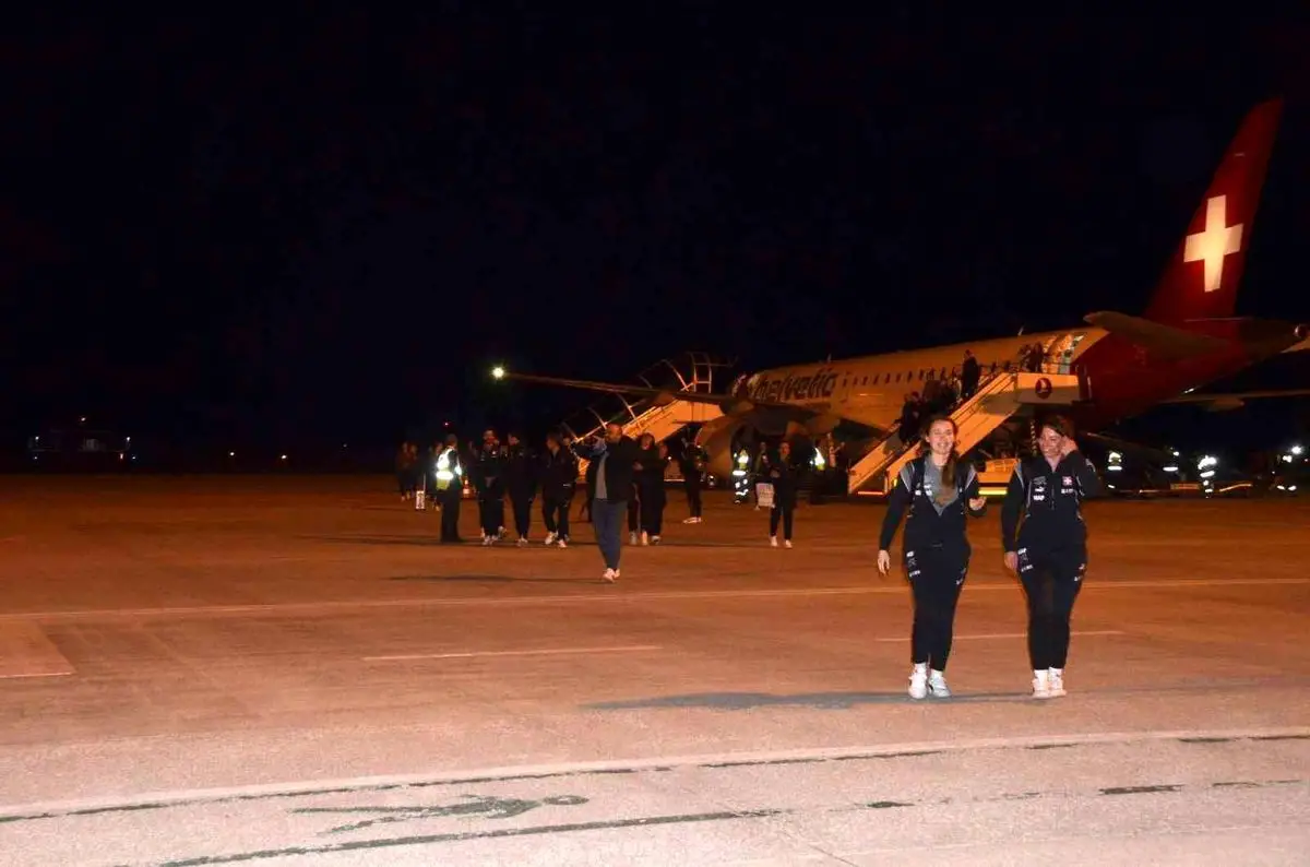 İsviçre Kadın Milli Futbol Takımı Sinop'ta Türkiye Maçına Hazırlanıyor