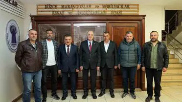 Düzce Belediye Başkanı Faruk Özlü, Yeni Yönetimlerdeki Esnaf Odalarını Ziyaret Etti