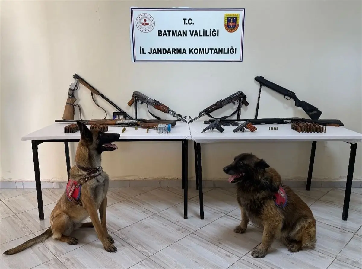 Batman’da Yüzlerce Kaçak Silah Ele Geçirildi, İki Şüpheli Tutuklandı