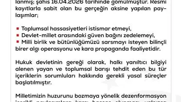DMM, Kahramanmaraş Saldırısının Failine İlişkin Yanlış Bilgileri Reddetti